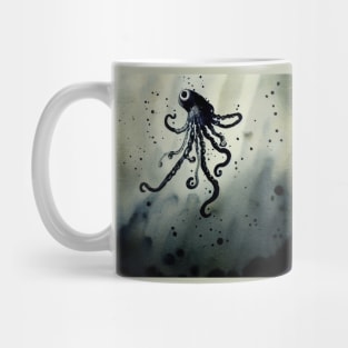 Squid shooting ink Mug